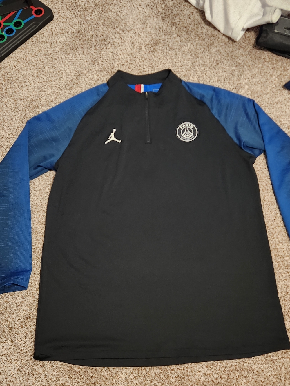 Jordan x PSG Black & Blue Training Top